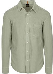 BOSS Relegant Shirt Corduroy Green