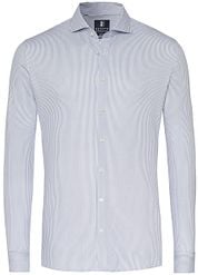 Desoto Essential Shirt Hai Piqué Stripes Blue 