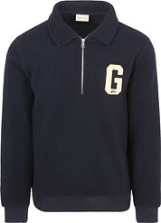 Gant Halfzip Sweater Fleece Navy