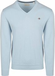 Gant Pullover V-Neck Light Blue