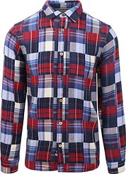 Scotch and Soda Shirt Checkered Flannel Blue