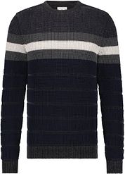 State Of Art Pullover Stripe Navy
