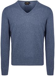 Steppin' Out Pullover Cashmere V-Neck Cobalt Blue