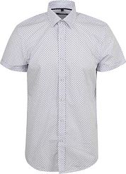 Suitable Short Sleeve Shirt Print Blue