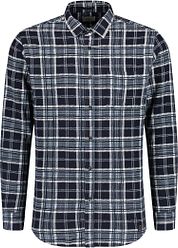 Dstrezzed Chenille Shirt Checks Navy
