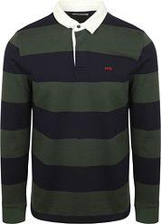 McGregor Rugbyshirt Stripe Navy Olive