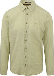 No Excess Shirt Linen Green