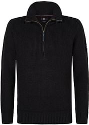 Petrol Half Zip Pullover Navy