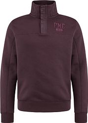 PME Legend Half Button Zip Sweater Bordeaux  