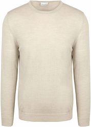 Profuomo Pullover Merino Wool Beige