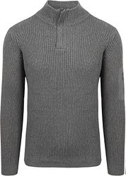 Suitable Mou Half Zip Pullover Anthracite