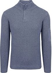 Suitable Mou Half Zip Pullover Blue