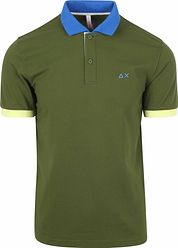 Sun68 Polo Shirt Color Way Dark Green