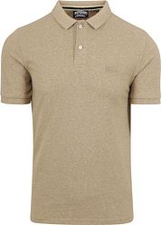 Superdry Classic Polo Shirt Melange Beige