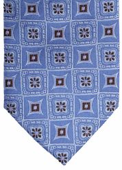 Suitable Tie Silk Stripe Print Blue