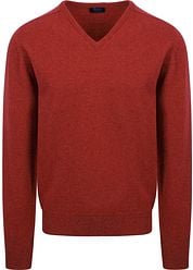 William Lockie Pullover Lambswool V Dobonnet