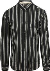 Anerkjendt Overhemd Leif Structure Stripe Antra