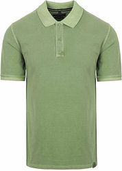 Casa Moda Polo Shirt Piqué Garment Dye Green