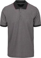 Casa Moda Polo Shirt Print Grey Multicolour