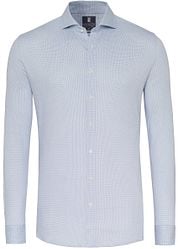 Desoto Essential Shirt Hai Piqué Dots Blue 