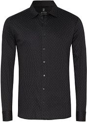 Desoto Shirt Print Structure Black