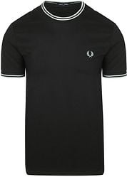 Fred Perry M1588 Twin Tipped T Shirt Black