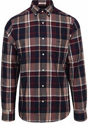 Gant Jaspé Shirt Checks Bordeaux