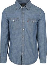 Levi's Barstow Western Shirt Mid Blue 