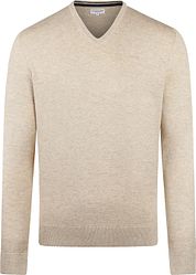 McGregor Pullover Merino Wool V-Neck Sand