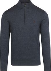 No Excess Half Zip Pullover Navy