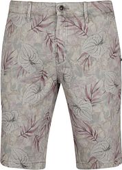 No Excess Shorts Garment Dyed Print Gray