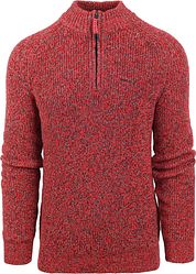 NZA Half Zip Sweater Ngamuwahine Red