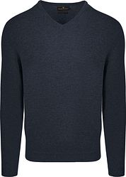 Steppin' Out Pullover V-Neck Merino Wool Navy