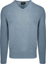 Steppin' Out Pullover V-Neck Merino Wool Sky Blue