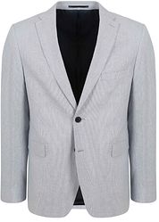 Suitable Blazer Linen Stripe Light Blue