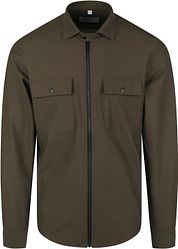 Suitable Jacket Shirt Dark Green