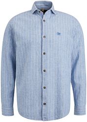Vanguard Linen Shirt Stripes Blue