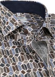 Olymp Level Five Body Fit Shirt Print Nature
