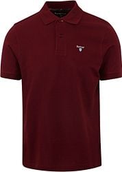 Barbour Tartan Pique Polo Shirt Bordeaux
