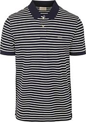 Gant Polo Shirt Pique Navy Stripe