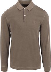 Marc O'Polo Longsleeve Polo Shirt Terry Cloth Taupe