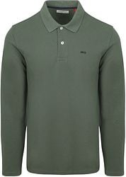 McGregor Long Sleeve Polo Shirt Sage Green