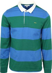 McGregor Rugbyshirt Stripe Blue Green