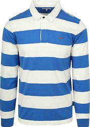 McGregor Rugbyshirt Stripe White Blue