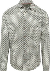 No Excess Shirt Green Multicolour Print