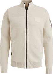 PME Legend Cardigan Knitted Structure Ecru