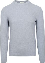 Profuomo O-Neck Sweater Light Blue