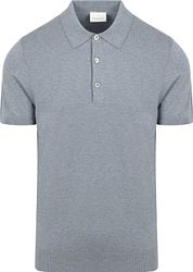 Profuomo Polo Shirt Luxury Knitted Blue