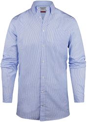 Steppin' Out Shirt Extra Long Sleeves Stripe Light Blue