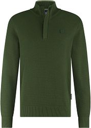 State Of Art Half Zip Pullover Structure Dark Green